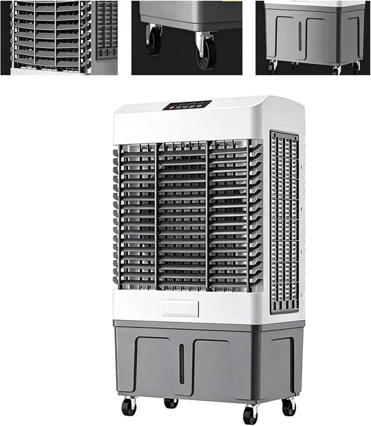 Ventilatore, 30 L, ventola per circolazione dell'aria, Raffrescatore D'Aria 30L Ventilatore Raffreddamento Tre Lati