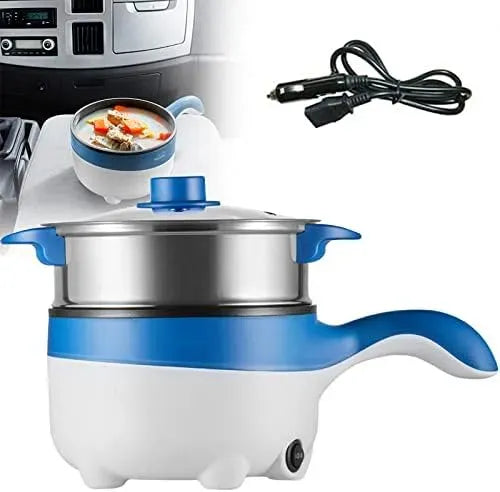 Pentola e padella, rivestimento antiaderente, portatile, vapore, mini fornello antiaderente per auto e viaggi