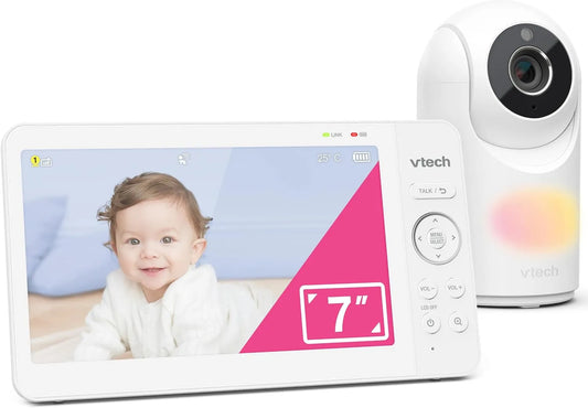 Monitor, VTech VM7467, display LCD, visione grandangolare a 178°, conversazione a 2