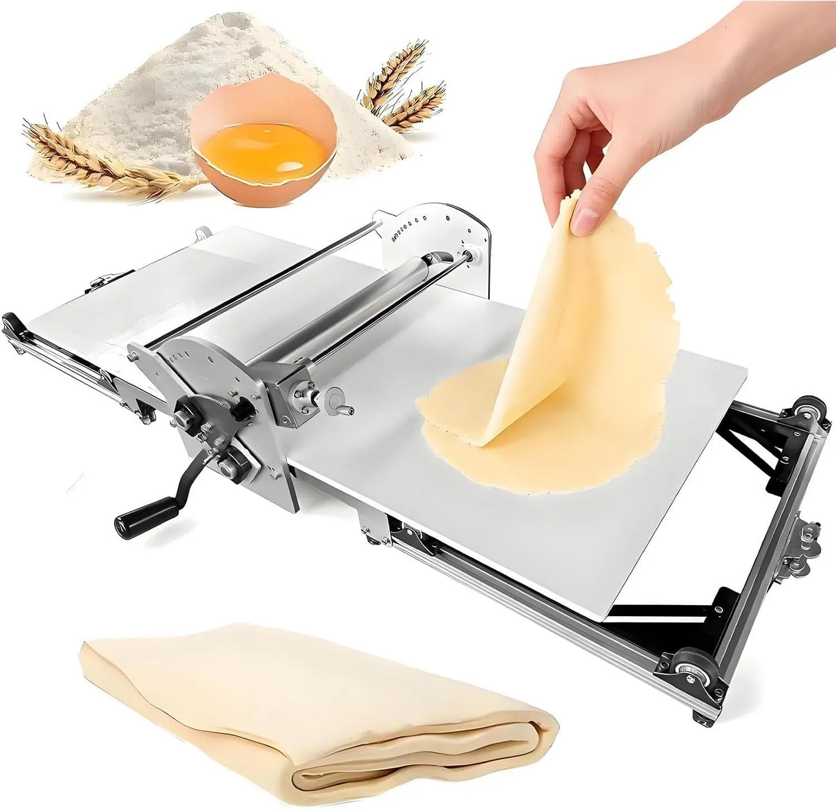 macchina, 39,5 cm, pizza, professionale, acciaio inox, per panetteria e pizza.