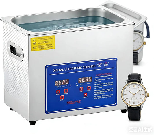 macchina per la, riscaldatore, Pulitore, vasca per pulizia a ultrasuoni, 30 L, timer, industriale, acciaio inox, funzione riscaldante