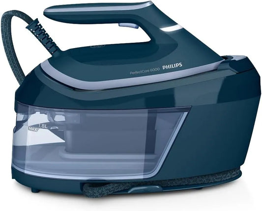 Philips Serie 6000 PSG6023/20 Piastra, ferro da stiro elettrico, 1.8 L, 2400 W, ampio serbatoio, pannello IPS, vapore