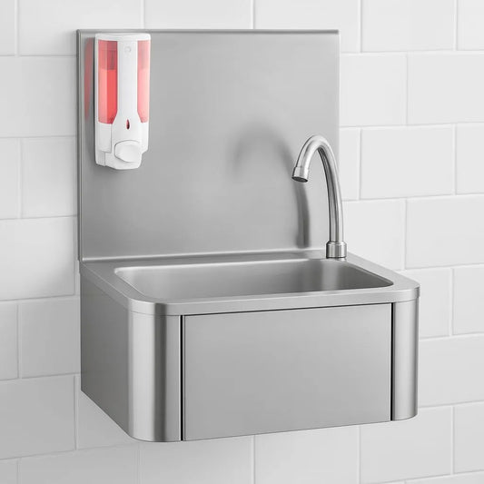 Lavatrice, montaggio a parete, professionale, acciaio inox