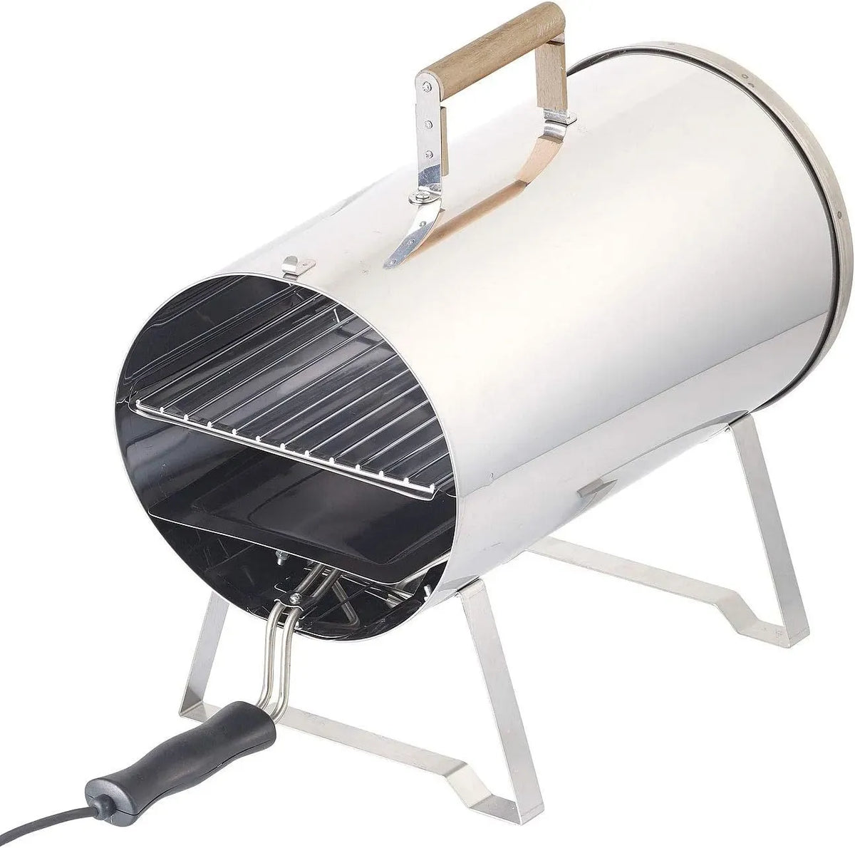 tavolo, 1100 W, acciaio inox, Rosenstein, Rosenstein & Söhne Affumicatore elettrico da tavolo in acciaio inox 1100 W fino a 250 °C