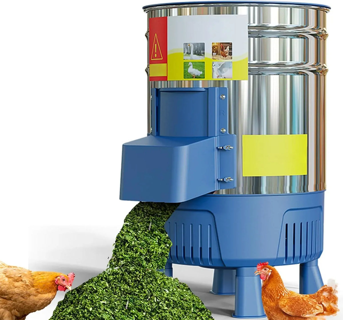 Mulino, macinatore elettrico, 25 L, 2200 W, professionale, acciaio inox, per Mangimi Animali