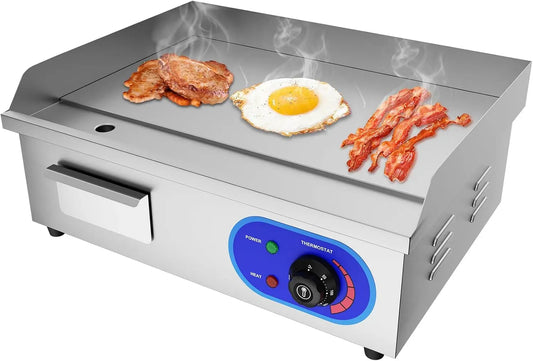 W 220 Piastra, Griglia, Grill, 3000 W, 240 V, professionale, acciaio inox