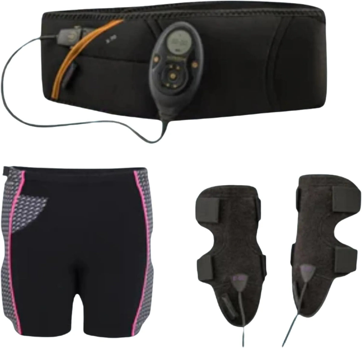 Abs7 27-47 cm, Slendertone Pacchetto tonificante femminile completo da donna, 69-119 cm, 34-40, nero