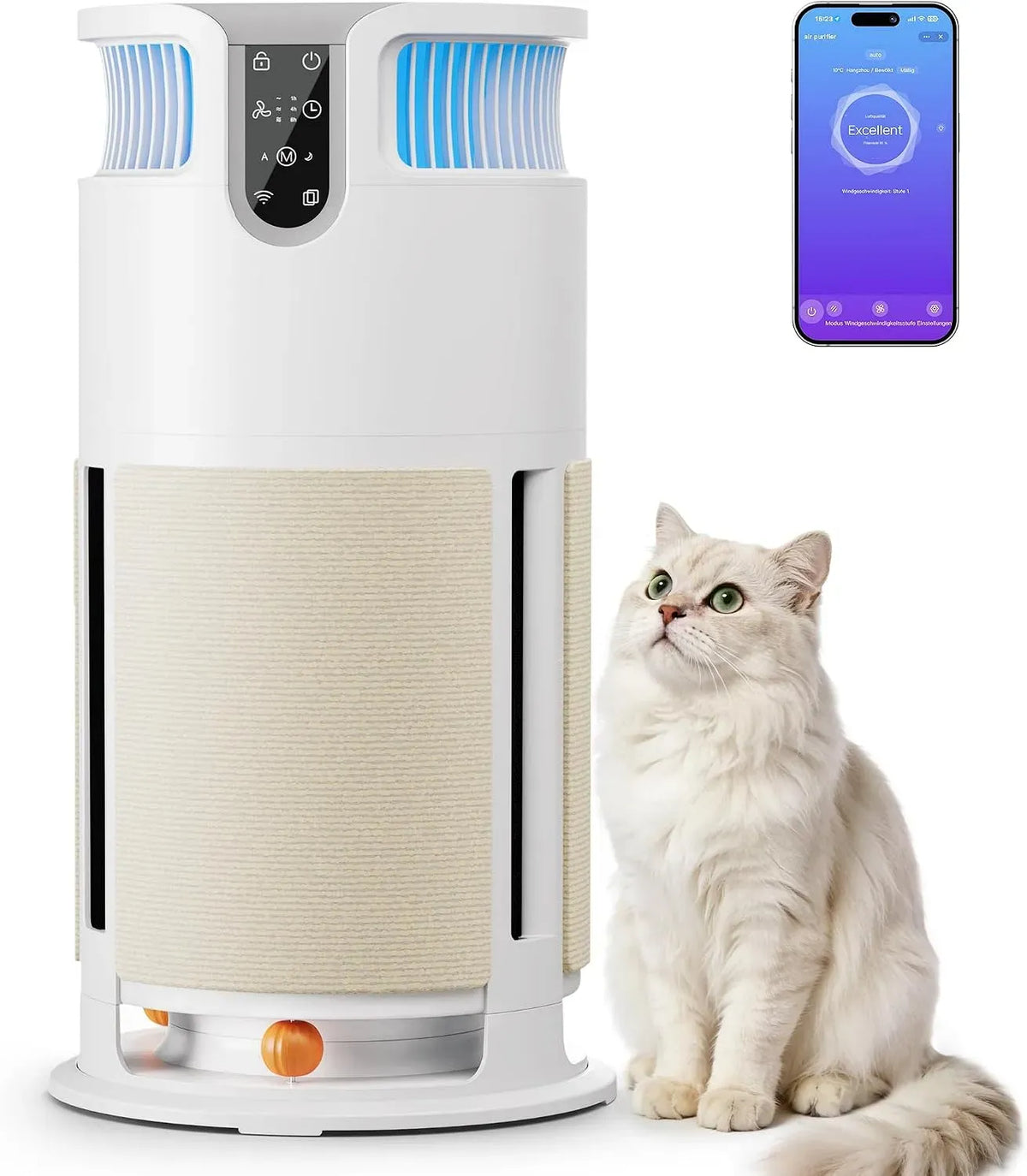 Purificatore d'aria, app, Trattiene il 99,98% di Muffe, Depuratore Aria con Controllo APP Remoto