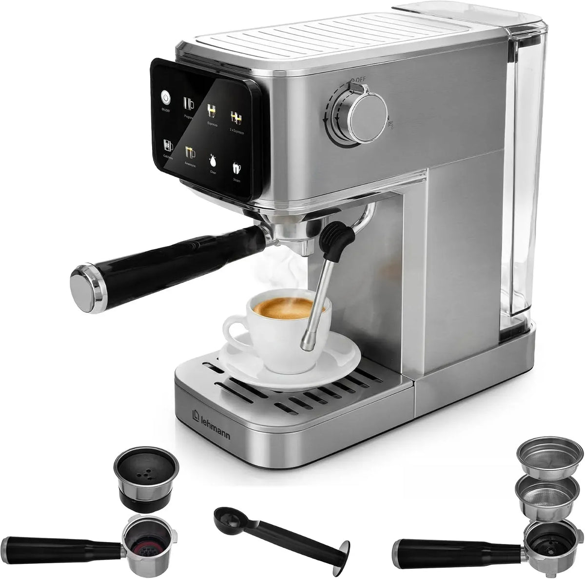 Montalatte, cappuccinatore, LEHMANN, Macchina, 20 Bar, Bellagio Macchina Espresso 20 Bar con Montalatte