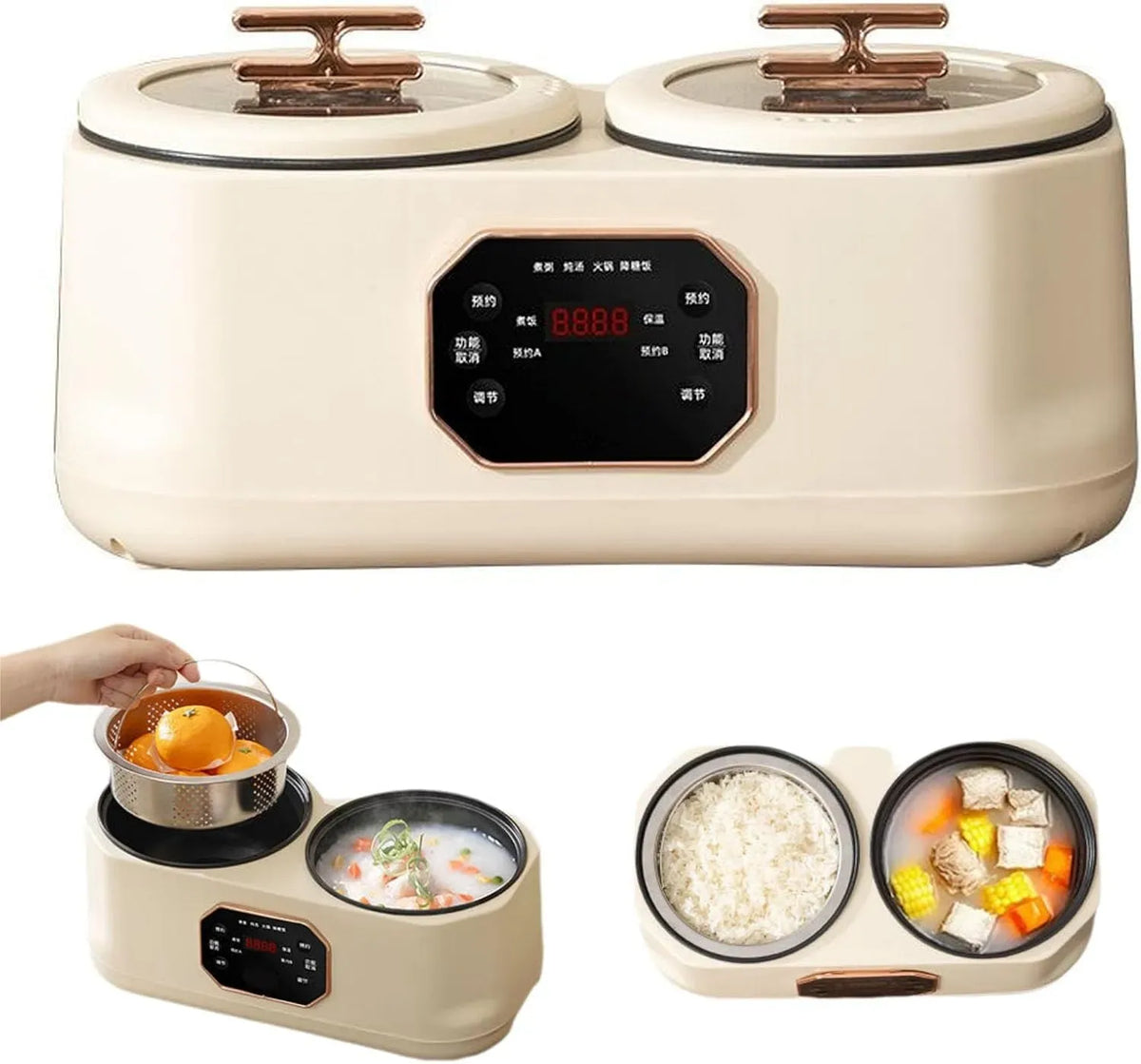 cuociriso, cuociriso elettrico, 3,4 L, mantieni caldo, bianco