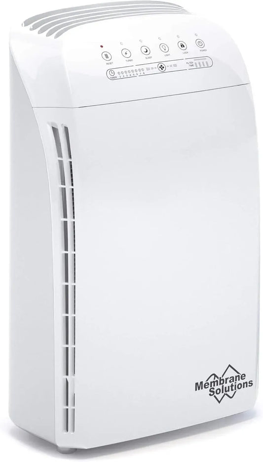 Purificatore d'aria, 22 dB, Membrane MSA3, Contro 99,97% dei Allergeni, Depuratore d'Aria con Filtro HEPA
