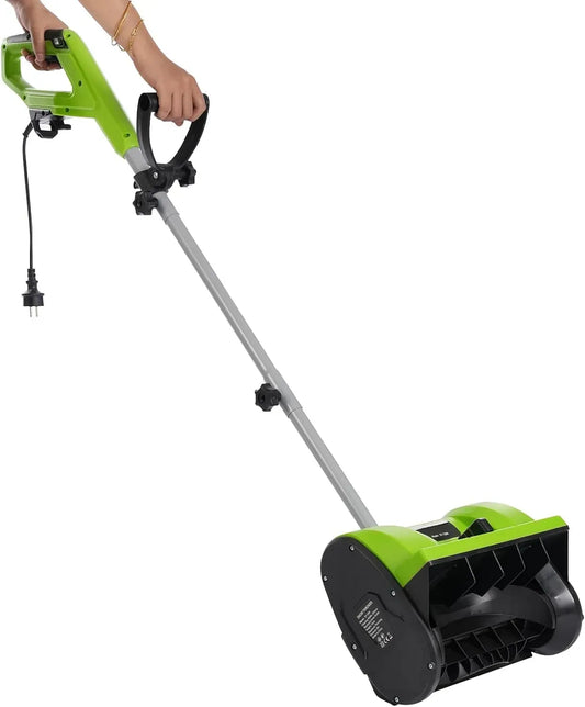 Spazzaneve elettrico, spazzaneve manuale, 1200 W, 3500 rpm, larghezza 30 cm, per pala da neve