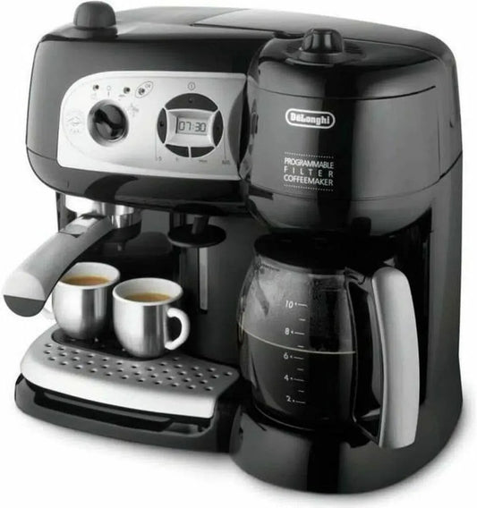 De'Longhi BCO264 Macchina da caffè, 220 V, acciaio inox, nero, 10 Tazze, Acciaio Inossidabile, 2 Cups