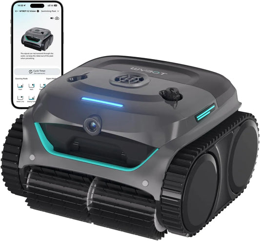 Filtro, Robot, robot pulitore per piscina, senza fili, blu, per Piscine Fuori Terra